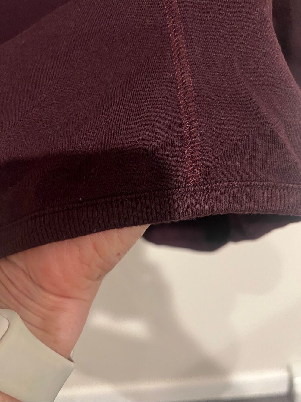 Athleta Solitude Hoodie Sweatshirt Dress Purple Aubergine Sz M Made of Plush Nir - Picture 2 of 9